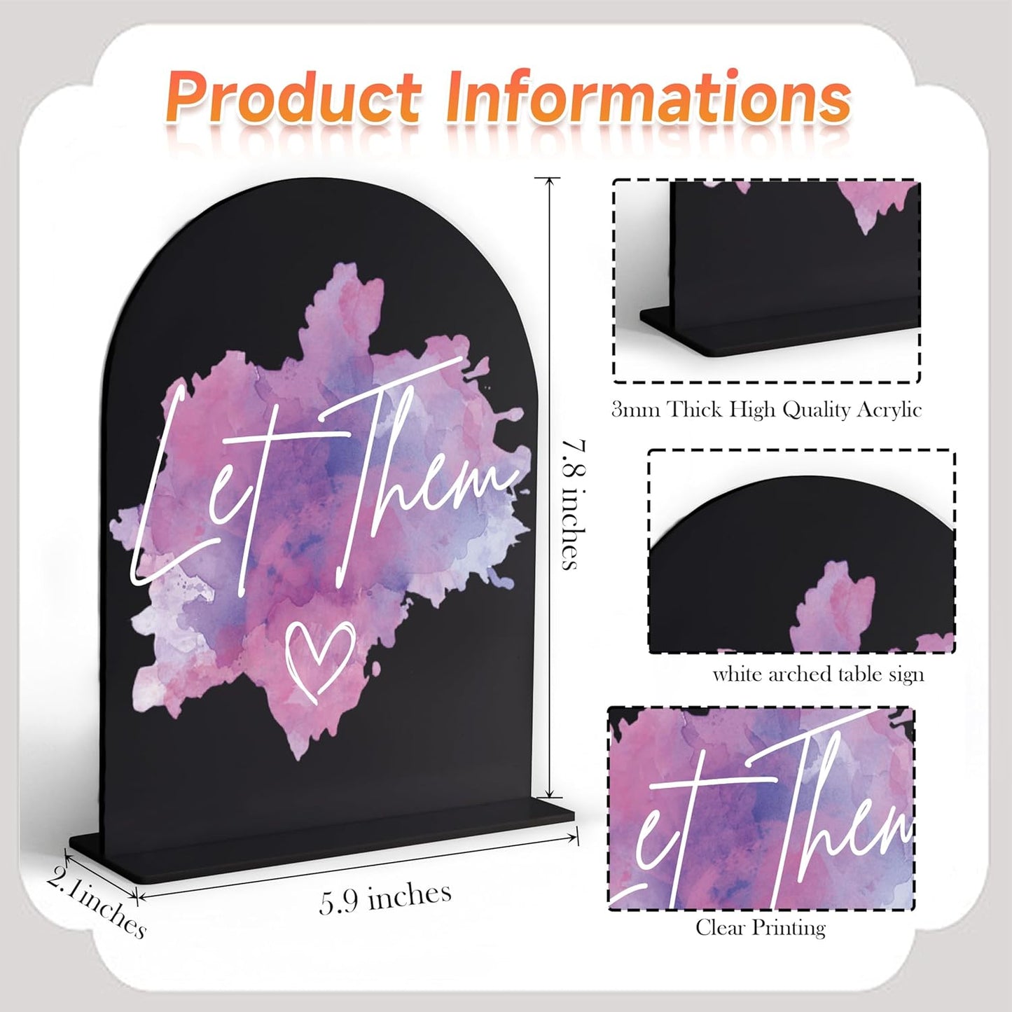 Audio Guest Book Sign, White Arch Acrylic Wedding Sign, Audio Guest Book Wedding Phone, Bridal Shower Decor, Engagement Party Decor, Centerpiece Table Decorations Party for Bride and Groom-14