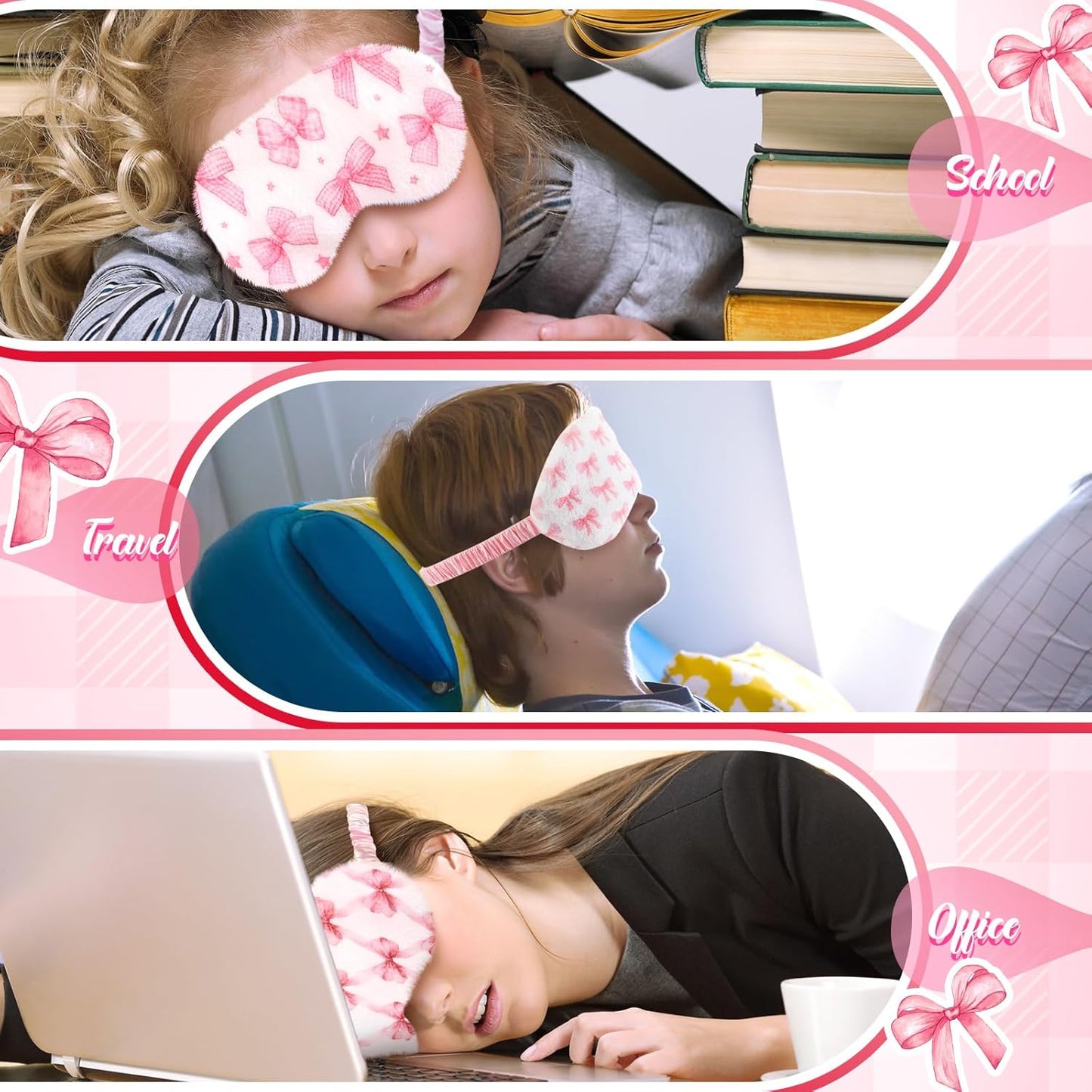 Cuffbow 12 Pcs Plush Sleeping Eye Masks Bulk Comfortable Sleep Eye Cover Mask for Kids Women Men Soft Furry Blindfold Faux Fur Shade for Travel Nap Sleepover Party Supplies(Rainbow)