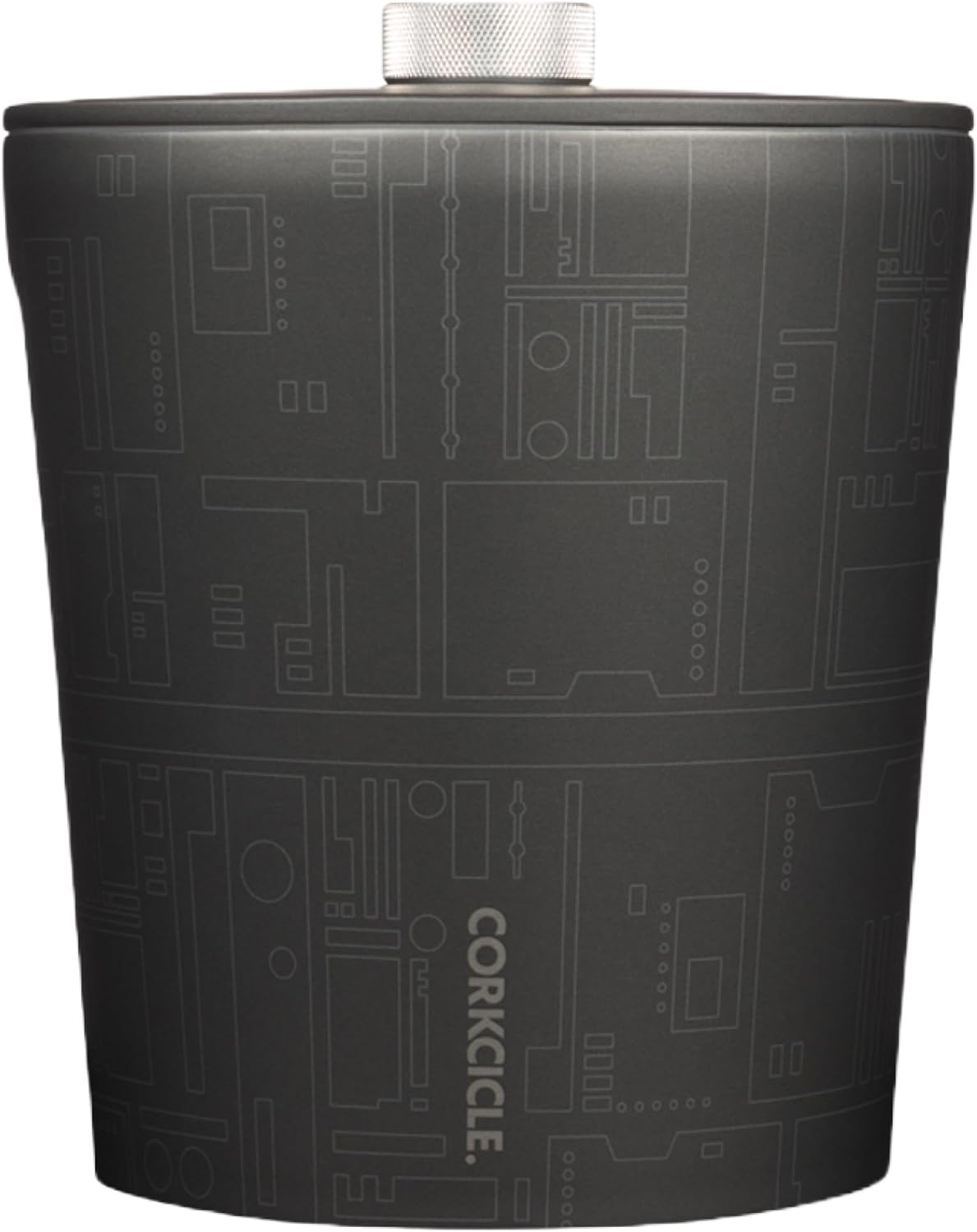 Corkcicle Insulated Ice Bucket with Lid - Stainless Steel - Summer Gift - 100 oz - Ceramic Slate