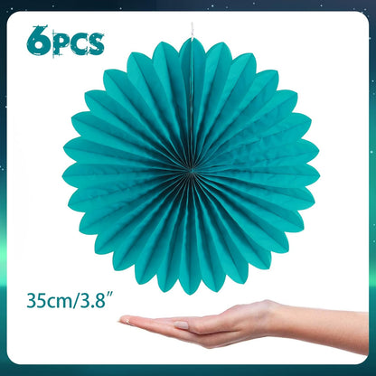 Easy Joy Paper Leaves Decorations for Wall Paper Fans Classroom Decoration Leaves Backdrop Decor Wall Decor,Set of 9