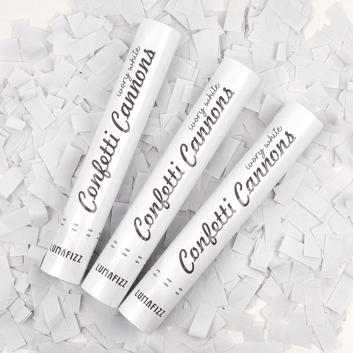 12 Inch Confetti Biodegradable [6 Pack] Confetti Cannons | Multicolor Confetti Poppers for Wedding,Birthday PartyChristmas Eve and New Year Give a Gift