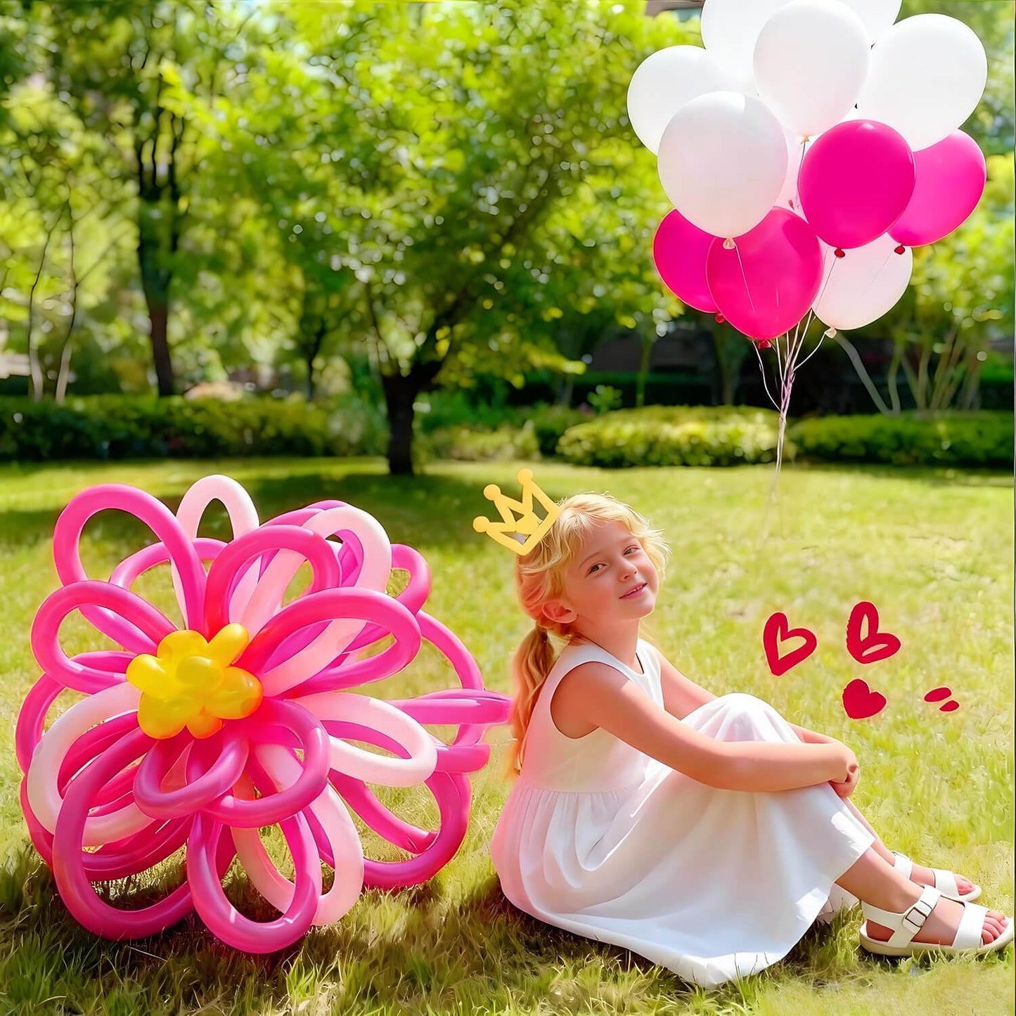 260 Clear Long Balloons for Animals, Thickening Skinny Latex Twisting for Arch Modeling Magic Clown Birthday Wedding Party Decorations 100pcs
