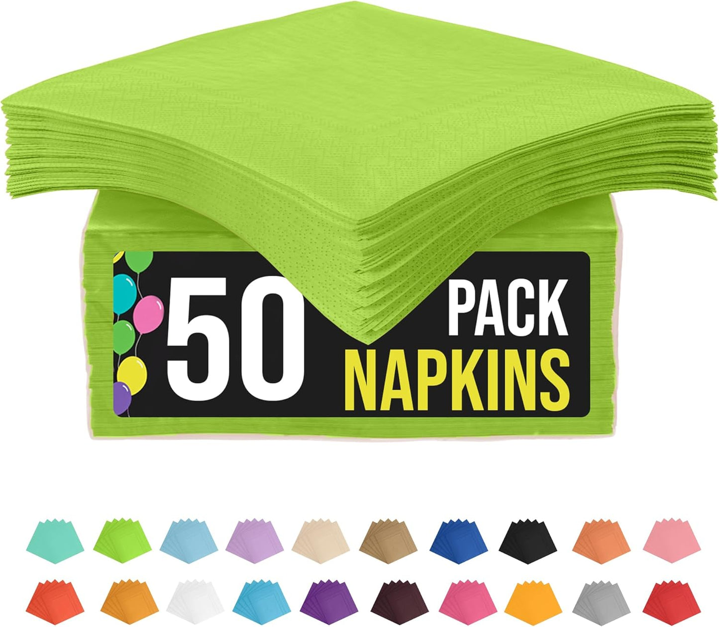 Party Solids Purple Paper Napkins Disposable Everyday 50 Pcs 2 Ply Purple Dinner Napkins Paper Everyday For Parties & Party Supplies
