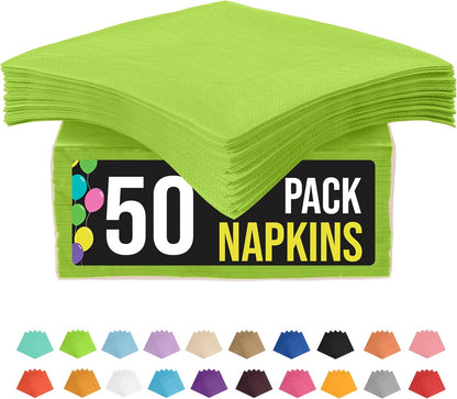 Party Solids Purple Paper Napkins Disposable Everyday 50 Pcs 2 Ply Purple Dinner Napkins Paper Everyday For Parties & Party Supplies