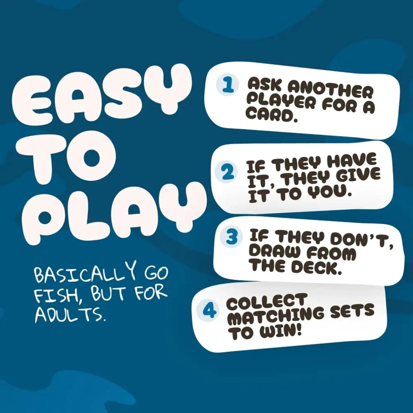 Go F Yourself! – The Grown Up Go Fish Card Game You've Always Wanted | Hilarious Party Game for Grown Ups, 2+ Players | 52 Cards, 13 Unique Pairs Edition