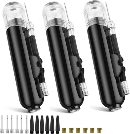 BROTOU Ball Pump, Dual Action Inflate Air Pump with 3 Needles and 2 Nozzles for Soccer Ball, Basketball, Volleyball, Balloons, Bikes