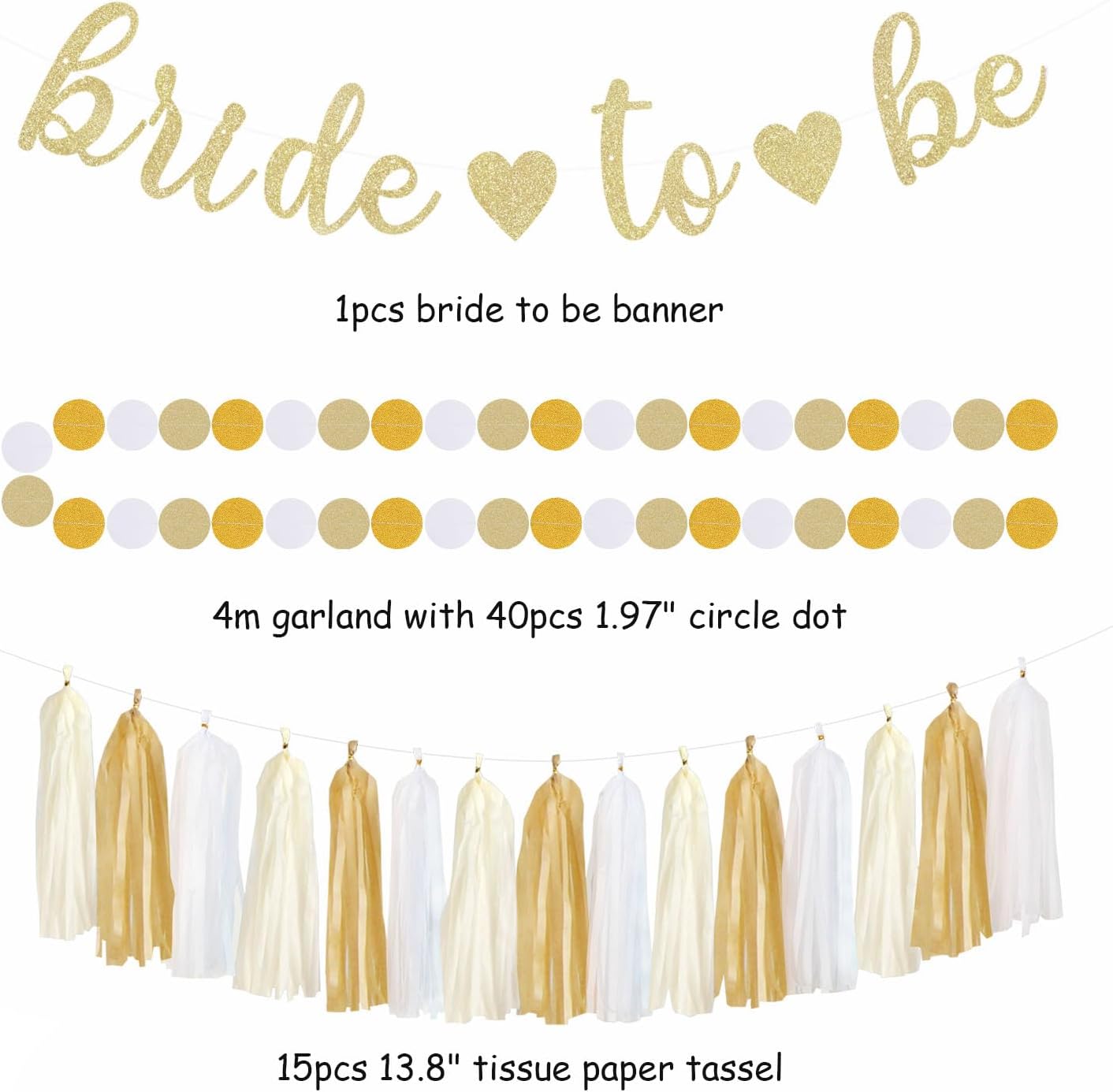 Champagne-Gold Beige Fall Baby-Shower Party-Decorations - 36pcs Welcome Home Banner Sign,Neutral Paper Lanterns,Girl Streamers Garland,Boho Hanging Tissue Pom Poms Flowers Fans Backdrop Decor Burgleda