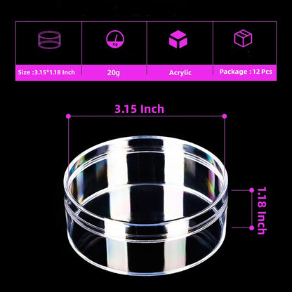 KissYou Acrylic Box Clear Boxes with Lid 12 Packs Small Candy Box Display Square Cube Wedding Graduation Party Decorations Jewlry Gift Box