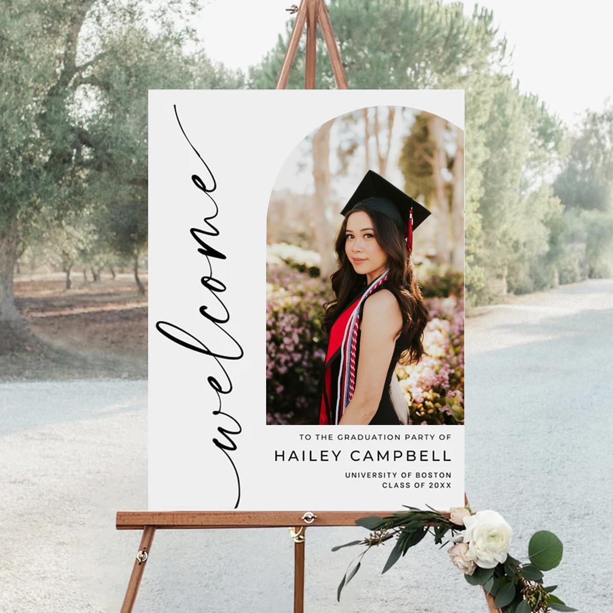 Graduation Party Welcome Sign, Photo Graduation Poster, Graduation Decorations, Grad Party Sign, Grad Welcome Sign, Graduation gift for best friend, Graduation gift for daughter, sister, brother - 1