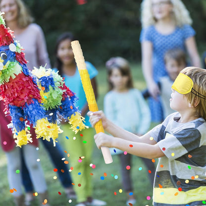 15.75 Inch Piñata Stick Kit Blue Unbreakable Pinata Stick with Blindfold Blind Rope Blind Stick Suitable for Girls Boys Adults Can Have Fun at Any Party