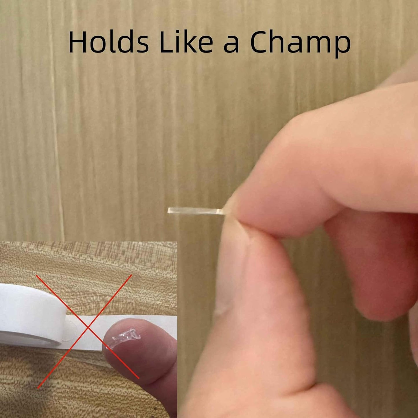 Clear Glue Dots Removable Sticky Tack, Waterproof Poster Putty Double Sided Dots for Party Decoration Picture (100, 0.39'' * 0.79'' Rectangle)