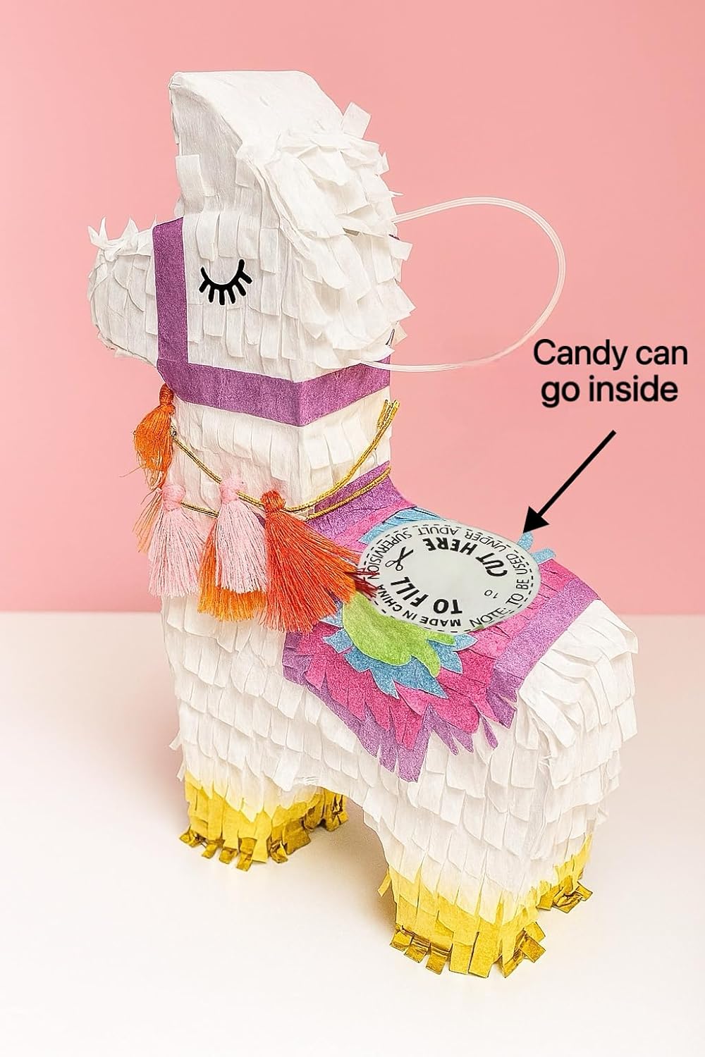 GIFTEXPRESS 6pk 8"x6" Benito the Mini Llama Pinatas – Small Birthday Party Favors, Cinco de Mayo, Fiesta, Gender Reveal, Taco Tuesday, Table Centerpieces, Classroom Decor, Mexican Fiesta Celebration