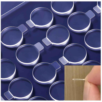 Clear Glue Dots Removable Sticky Tack, Waterproof Poster Putty Double Sided Dots for Party Decoration Picture (100, 0.39'' * 0.79'' Rectangle)