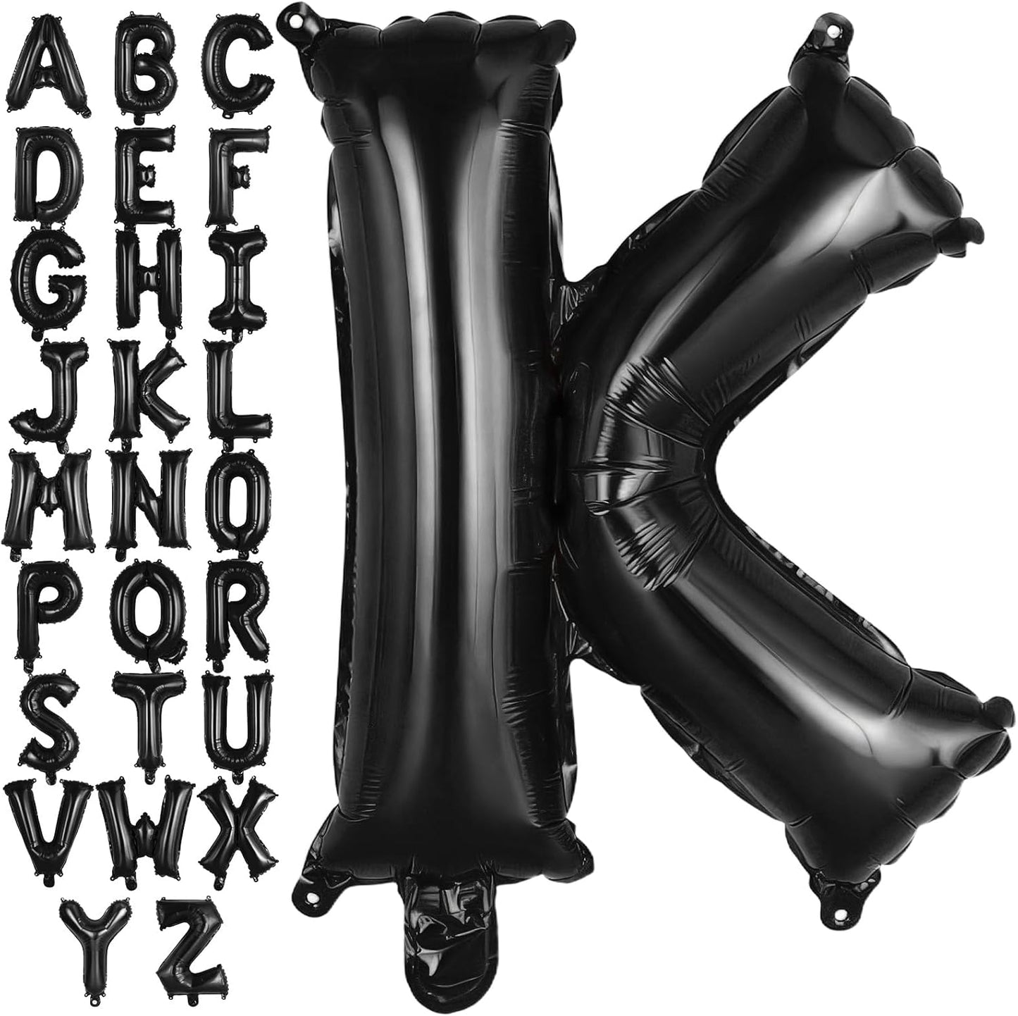 Black Letter A Balloons, 40 Inch Large Foil Letter Balloons, Custom Phrase Balloon for Birthday Party Wedding Anniversary Decoration (Black A)