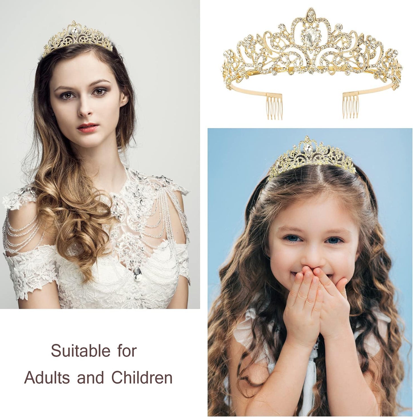 Happy Birthday Queen Tiara Crowns for Women, Red Sash, Party Favors Supplies Gift, 30th Decorations, Stuff Accessories
