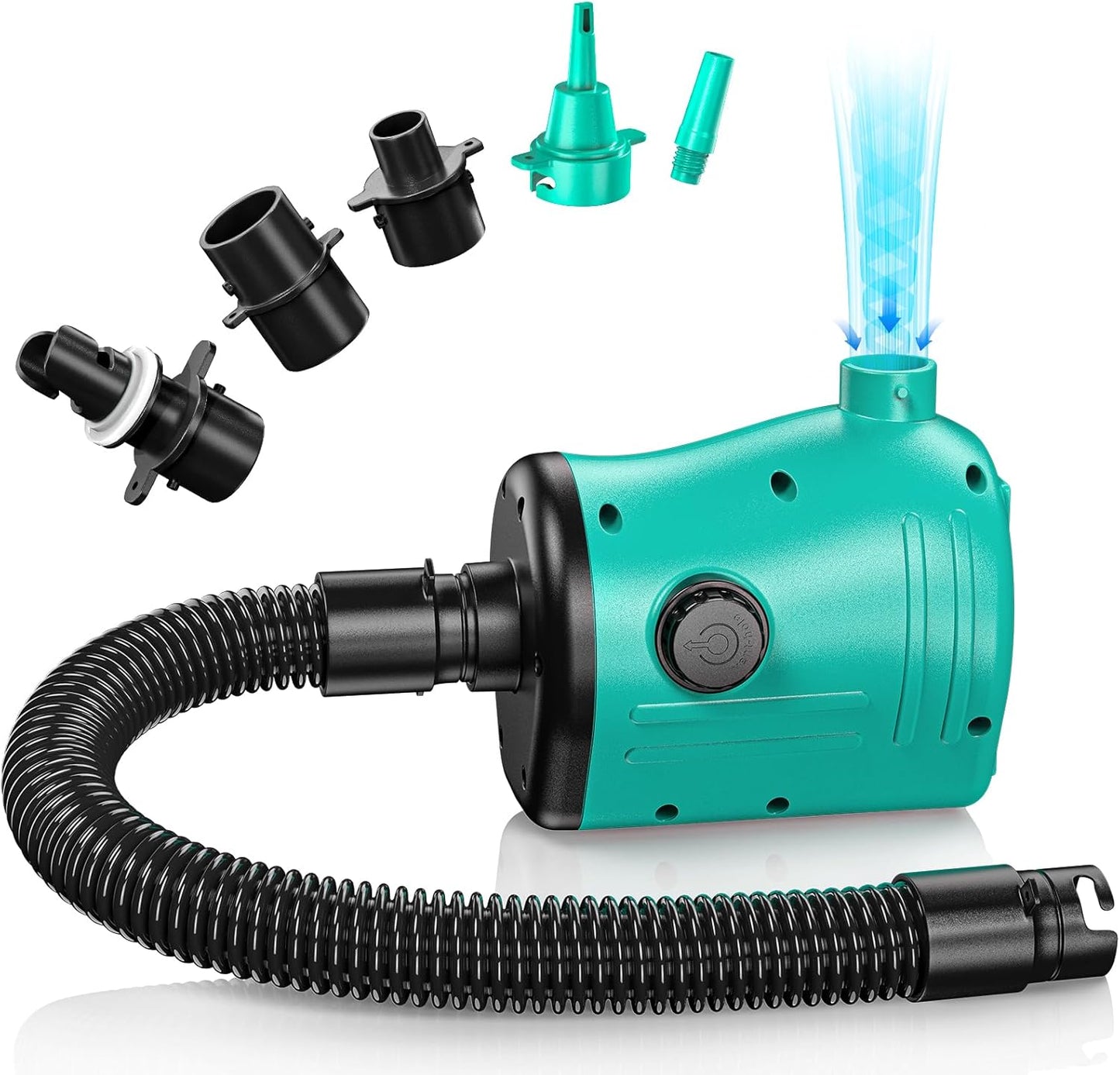 MAACOULD Electric Air Pump for Inflatables: Air Mattress Pump for Balloons Pool Floats Boat for Quick-Fill Inflator/Deflator - 400W 110V AC Inflatable for Gender Reveal Celebration Party Outdoor Home