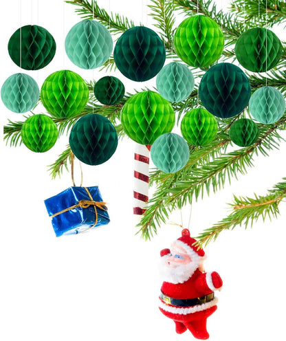 Rainbow Paper Honeycomb Balls,6 and 10 inch Hanging Tissue Pompoms,12 Pack Party Decorations