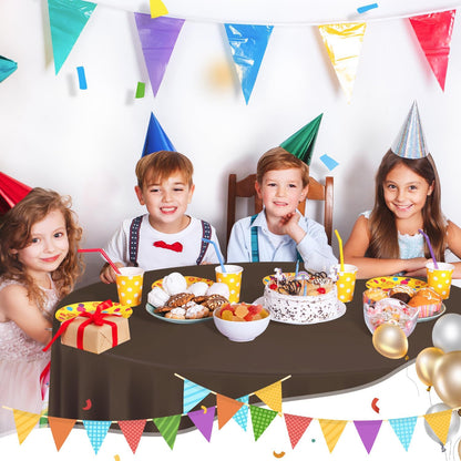 tujol Royal Blue 6 Pack Plastic Table Cloth 54" x 108", Disposable Tablecloths Rectangle Table Cover, Plastic Tablecloths for Parties