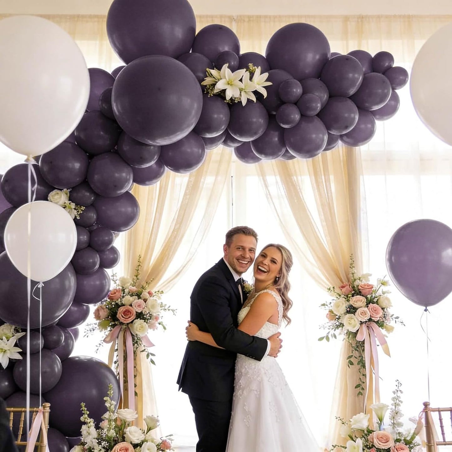 110pcs Black Balloon 12 inch, Black Latex Balloons for Birthday Party Baby Shower Wedding(with 2 Ribbons). - Colors A
