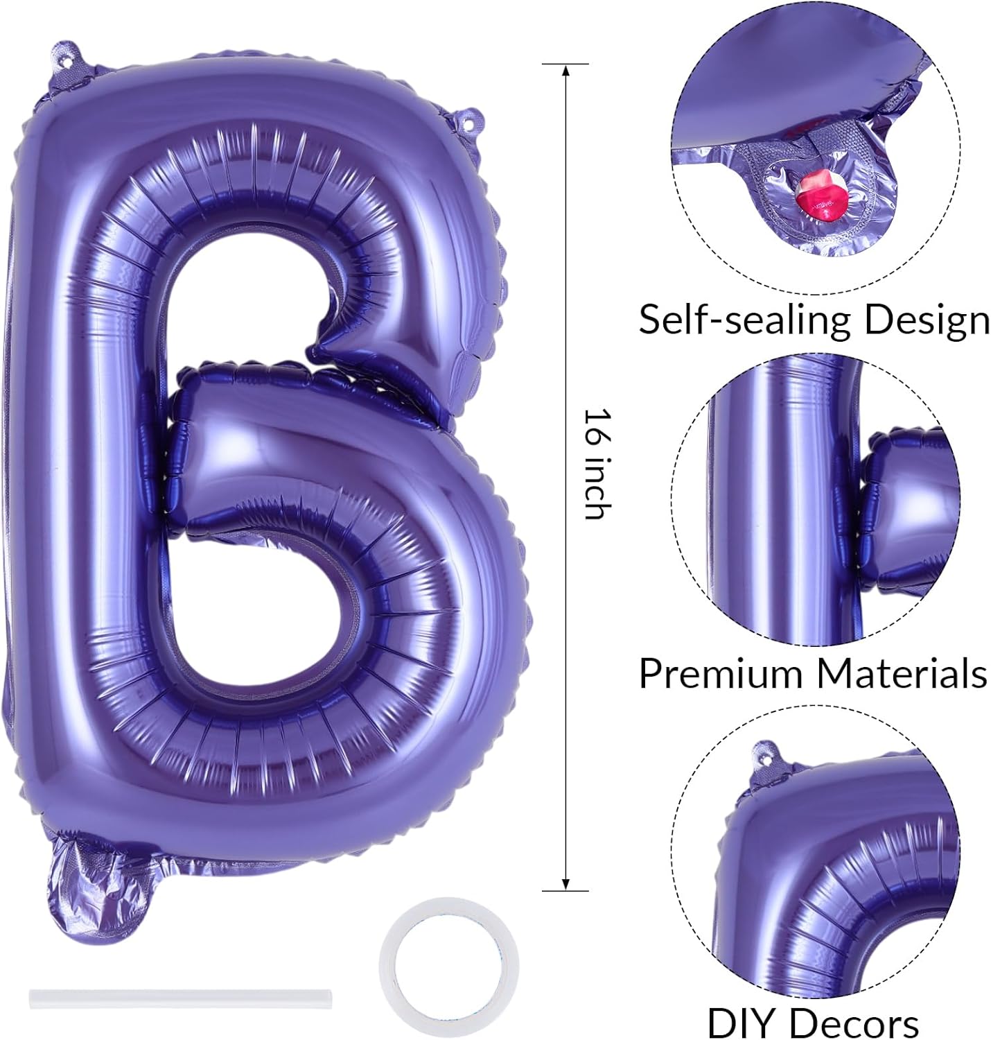 Happy Birthday Balloons Banner, Foil Balloon Personalized Name Letters Balloons Sign Birthday Party Decorations for Women Men Boys Girls Cream