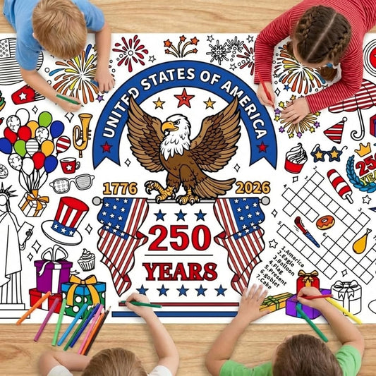 Coloring Tablecloth for Kids, 35 72 Inch Giant Congrats Grad Coloring Poster, Graduation Party Decoration for Classroom Wall School Parties, 1 Pack