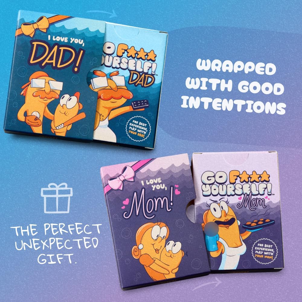 Go F Yourself! – The Grown Up Go Fish Card Game You've Always Wanted | Hilarious Party Game for Grown Ups, 2+ Players | 52 Cards, 13 Unique Pairs Edition