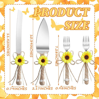 Wedding Cake Knife and Server Set Lace Rustic Handle Cake Cutting Set Pie Dessert Servers for Weddings Anniversaries Bridal Shower Couples Engagement Gifts