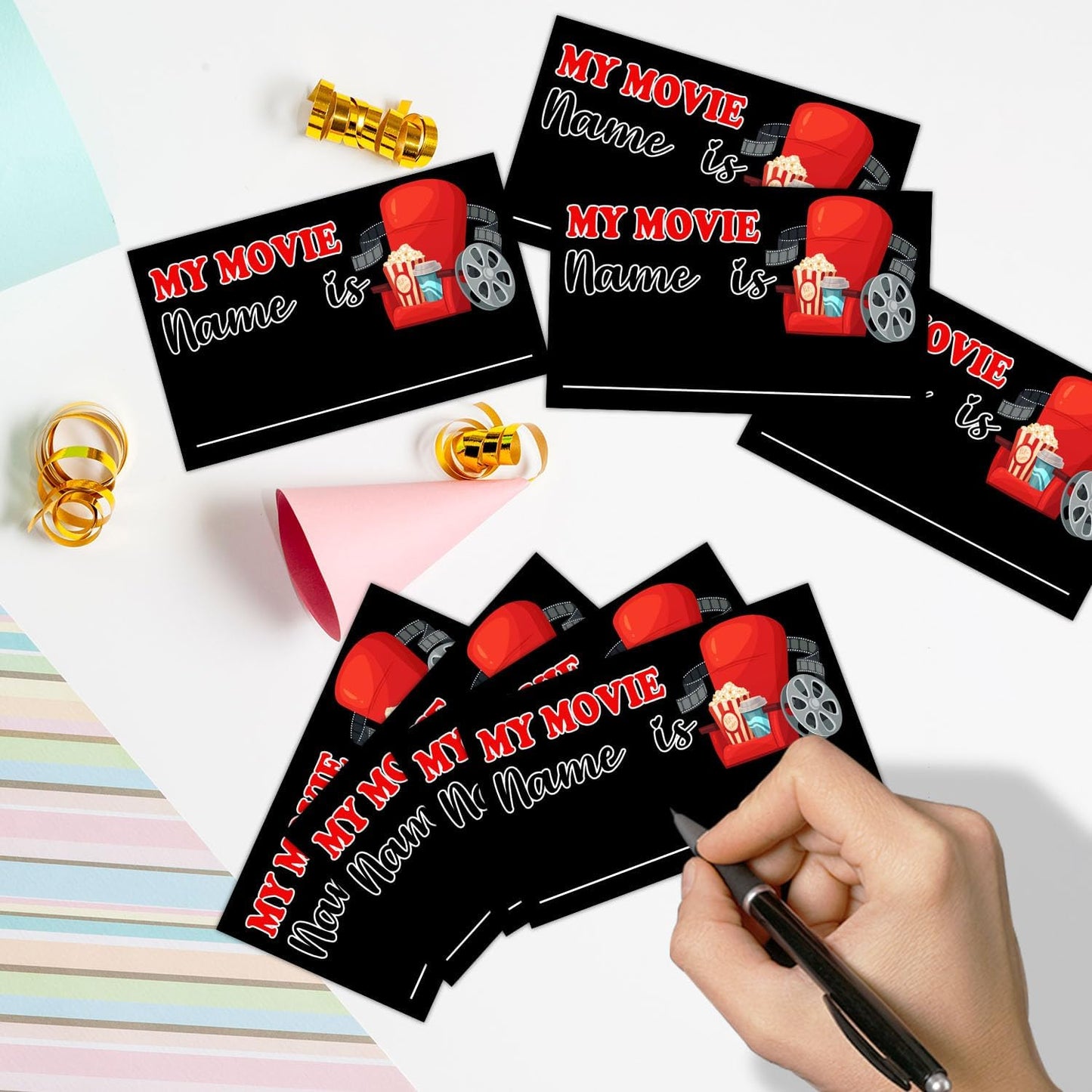 Gamer Birthday Party Decorations, Funny Video Game Party Night Favors Set,What's Your Gamer Name Perfect for Birthday Party Baby Shower Activities(31pcs)