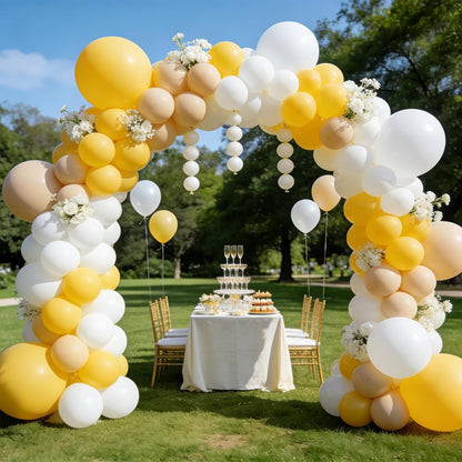 AXHJ Balloon Arch Kit, 7.4FT High&10FT Wide Adjustable Glass Fiber Balloon Arch Stand Frame with Bases and Water Bag DIY Party Wedding Birthday Baby Shower Decorations, Black