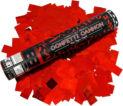 Confetti Sky [6 Pack] 12 Inch Confetti Cannons | Multicolor Confetti Poppers for Wedding Celebration, Birthday Party, Pranks, Graduation, Christmas Eve and New Year Celebration