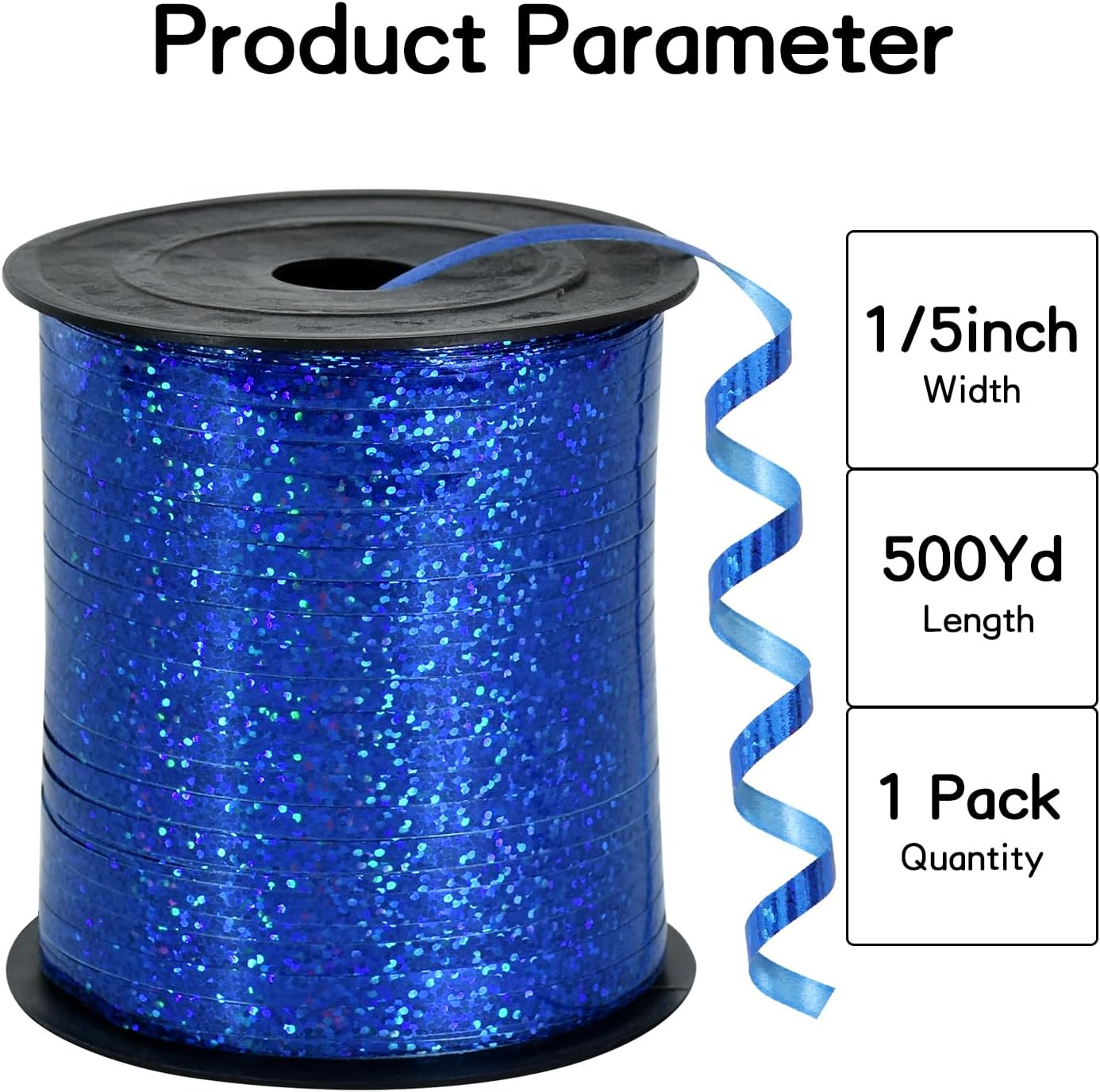 BEISHIDA 500 Yards Red Ribbon Crimped Curling, Balloon String Shiny Metallic Roll for Gift Wrapping Ribbon for Birthday Valentines Day Wedding Mother's Day Party Decorations
