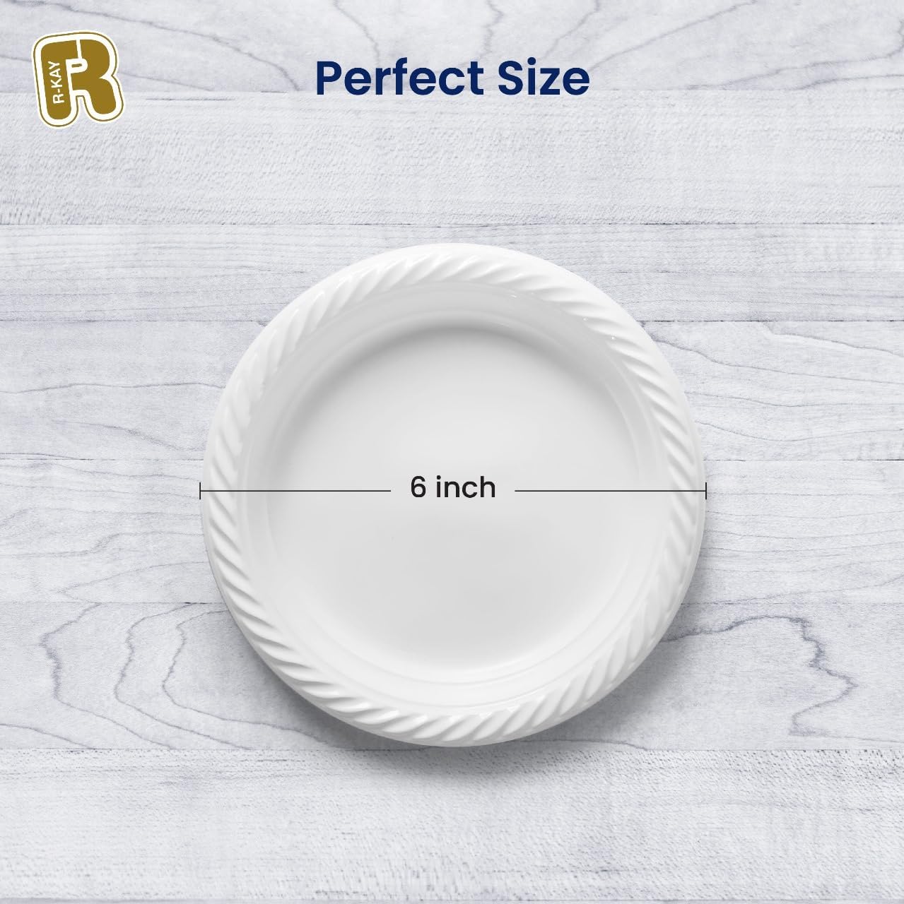 R-kay Plastic Bowls - 100 Count Microwavable Disposable Bowls - Strong Heavy Duty And Sturdy White Plastic Bowls Disposable (12 OZ, 100)