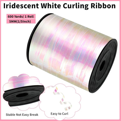 woric 600 Yards Gold Curling Ribbon 1/5 Inch Balloon String Ribbon Metallic Gold Ribbons for Mothers Day Balloon Gift Wrapping Art Crafts Wedding Party Decorations