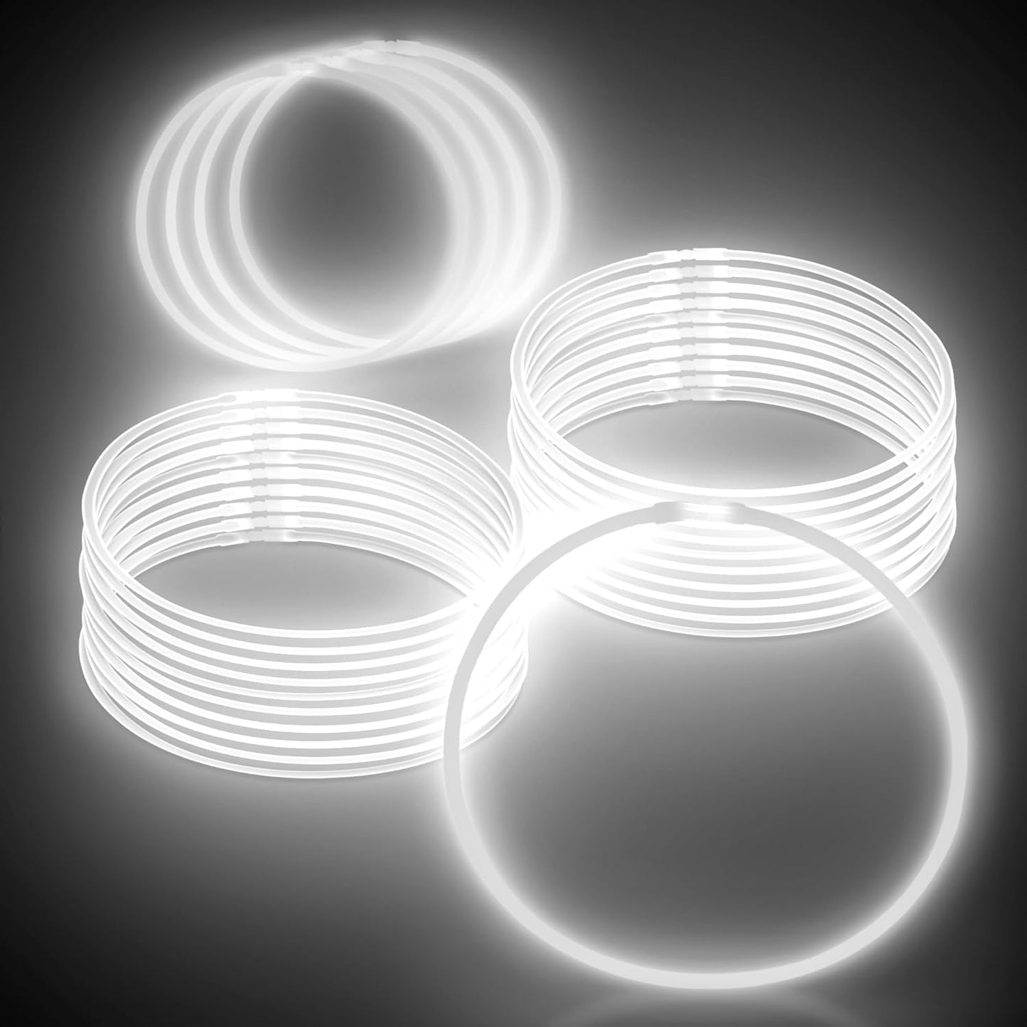 Windy City Novelties 22” Glow Stick Necklaces – 50 Pack for Summer Parties, Camping & July 4th Celebrations (Purple)