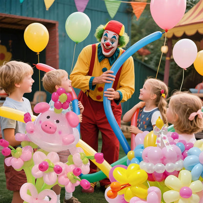 260 Balloons Clear, Thickening Long Balloons for Tying Arch, Twisting Latex Animals Magic Modeling Skinny Birthday Balloon for Kid‘s Party Wedding Decoartion Supply 100pcs