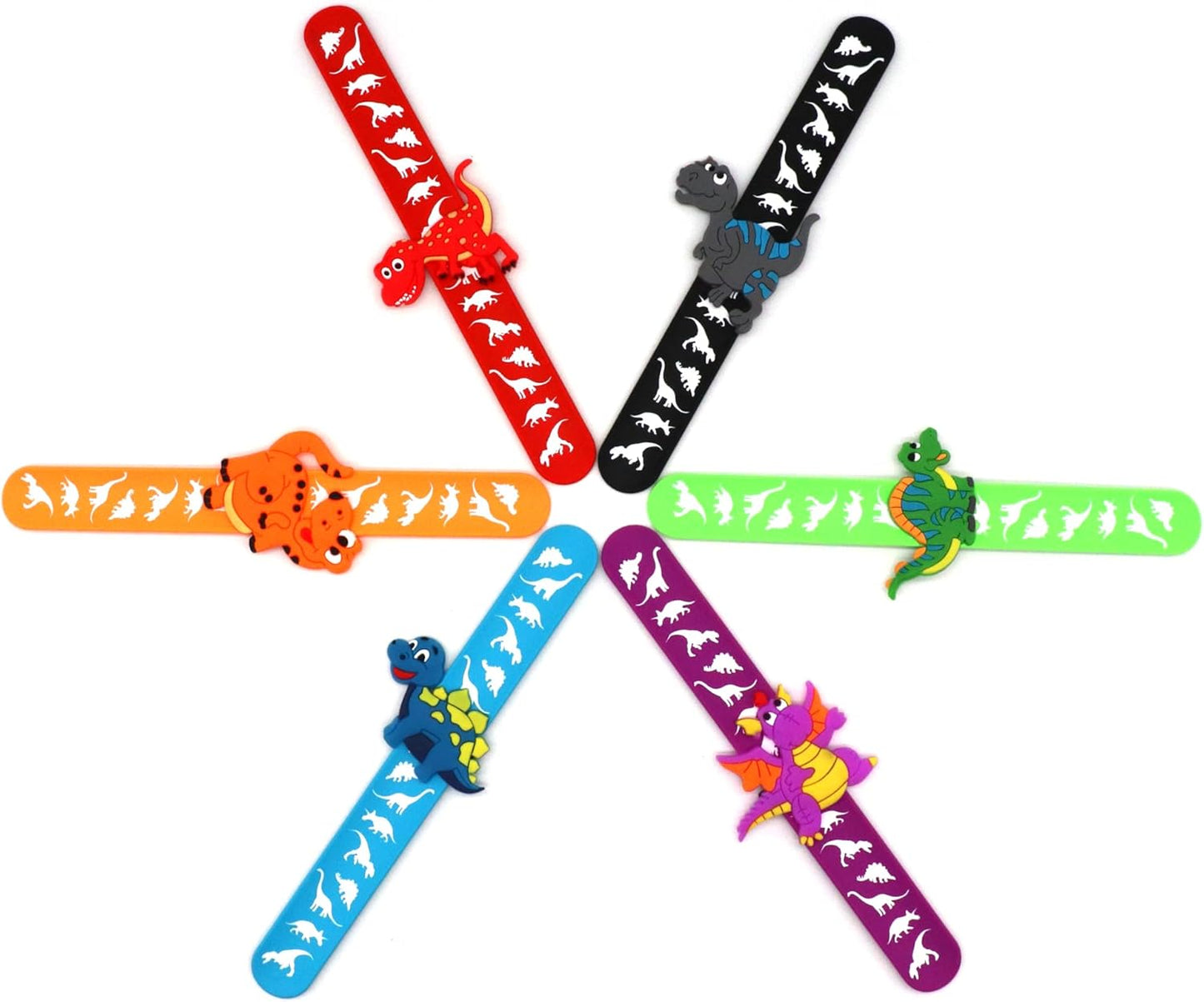 Cat Slap Bracelets for party- Silicone Wristbands Adjustable Party Favors, Classroom Prizes, Carnival Games - Birthday Gifts for Adults(6Pack)-LOCHSOEL