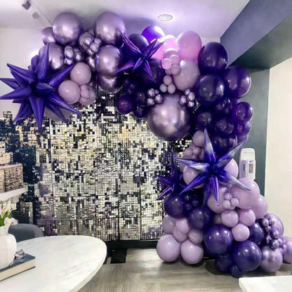 Navy Blue Gold Balloons Garland Kit, 120 pcs Navy and Gold Confetti White Balloons Arch for Graduation Birthday Party Baby Shower DIY Decoration