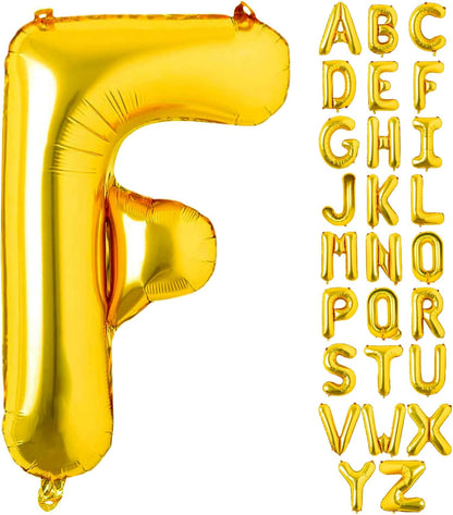Lovoir 40 Inch Large Gold Letter A Balloons Big Size Jumbo Mylar Foil Helium Balloon for Birthday Party Celebration Decorations Alphabet Gold A