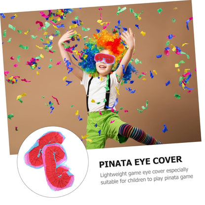 minkissy 2pcs Pinata Eye Masks Fun Party Props for Birthday and Fiesta Games Lightweight Blindfolds for Pinata Activities for Celebrations