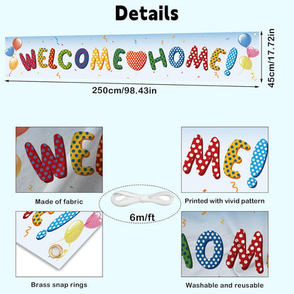Large Welcome Home Banner, Welcome Home Yard Banner, Outdoor Indoor Yard Sign Party Decoration for Family Gatherings, Special Occasions, Marine Corps, Housewarming