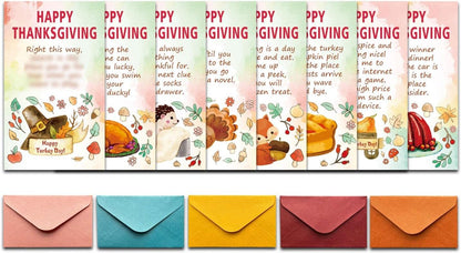 Thanksgiving Scavenger Hunt Clues Card, 2.1 x 3.5 inches Cards, Double Side Fall Game Card, Thanksgiving Activity, Turkey Game