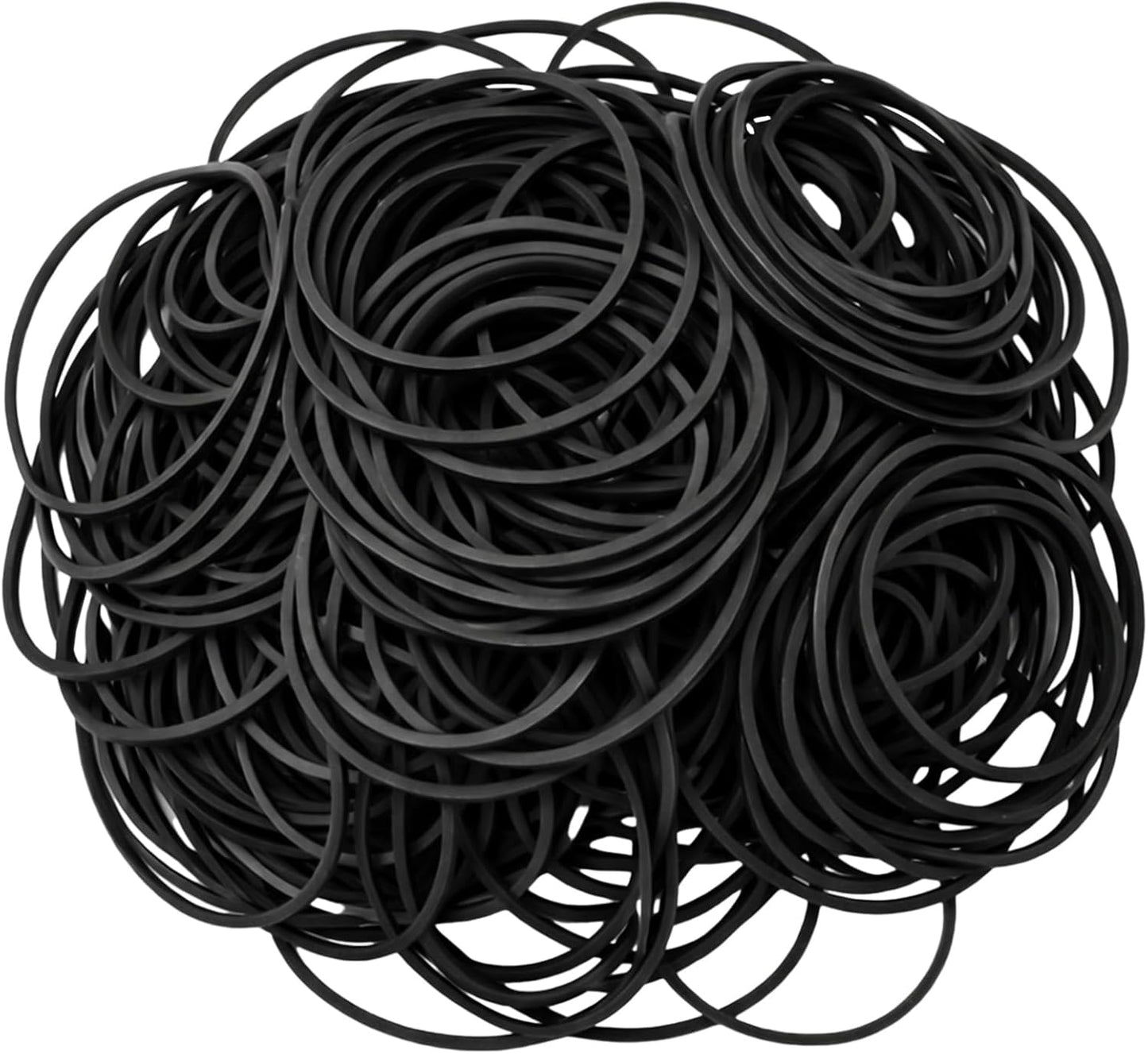 LemonRoad 200 Pcs Black Rubber Bands for Balloon Arch Elastic Tying Bands for Balloon Garland Background Curtain Decoration Fixing and Connecting 3.15 Inch Folded Length