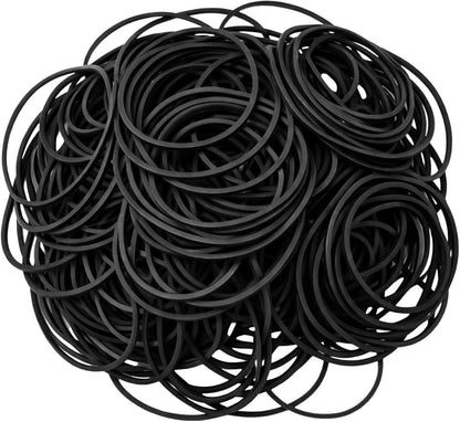 LemonRoad 200 Pcs Black Rubber Bands for Balloon Arch Elastic Tying Bands for Balloon Garland Background Curtain Decoration Fixing and Connecting 3.15 Inch Folded Length