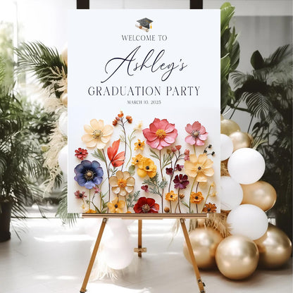 Personalized 2026 Graduation Party Welcome Sign, Minimalist Grads Decor, Class of 2026 Graduation Party Poster, Custom Graduation Party Sign, Congrats Grad Decorations Design 2