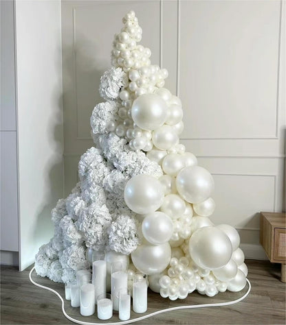 Party Balloons 12inch 50 Pcs Latex Confetti Balloons Birthday Balloons Party Decoration Wedding Baby Shower Christmas Party-Confetti Silver