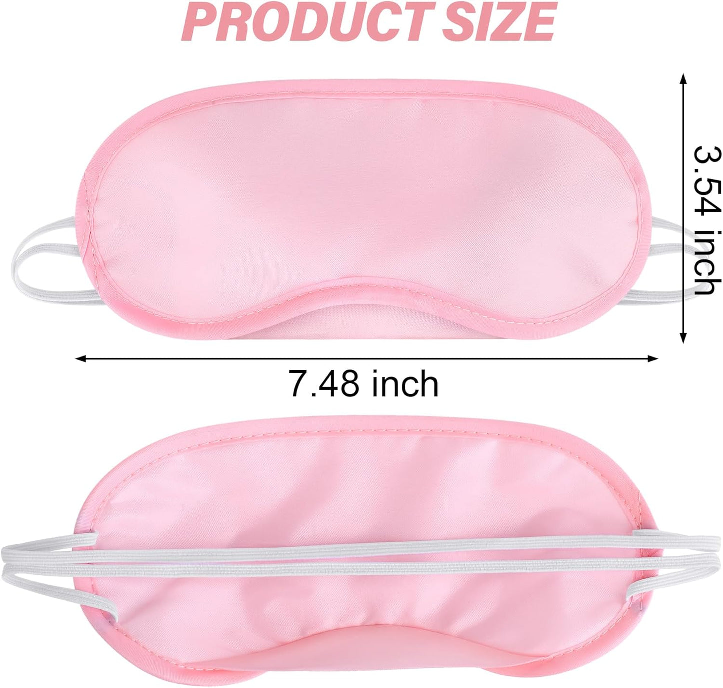 Aneco 50 Pieces Blindfold Eye Mask Shade Cover with Nose Pad and Adjustable Strap for Travel Sleep or Party Supplies