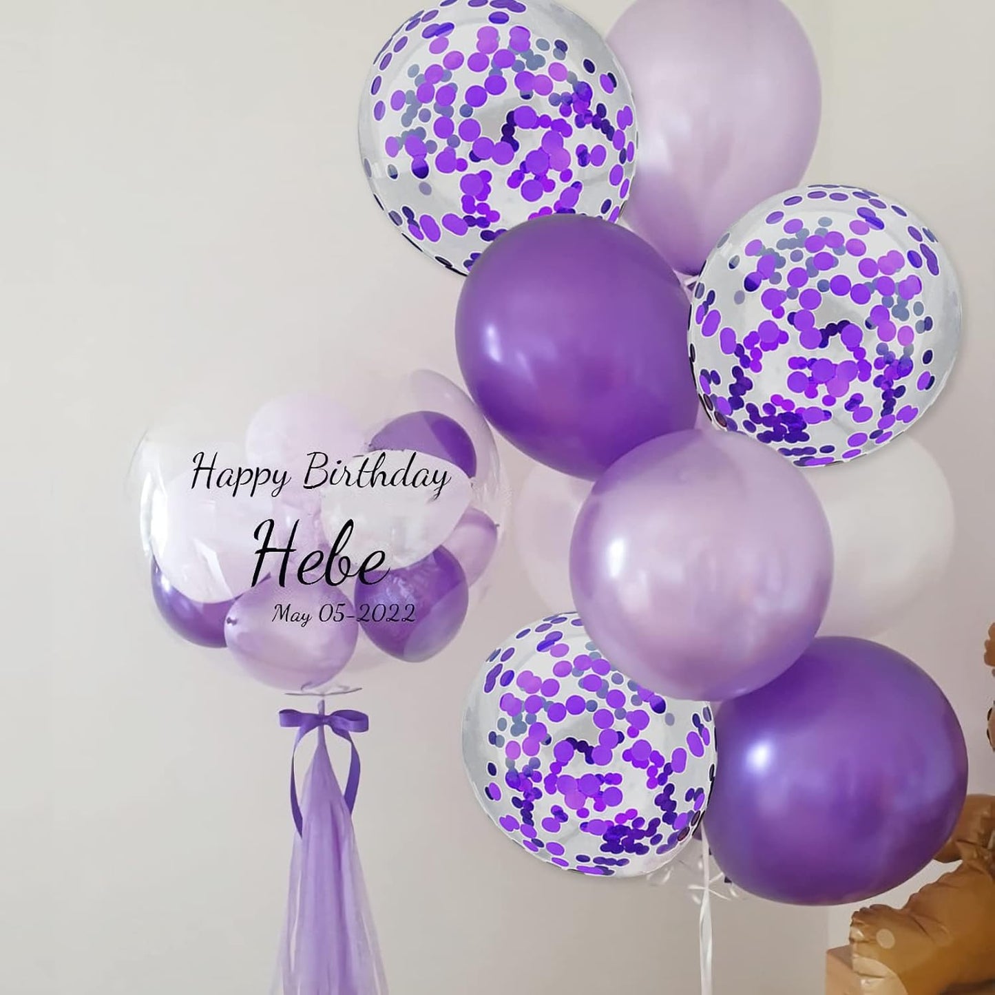 25 Pcs Rainbow Confetti Balloons, 12 Inch Thickened Clear Latex Balloon with Confetti Inside for Birthday Party Baby Shower Graduation Engagement Bridal Shower Decorations Supplies (Long Confetti)