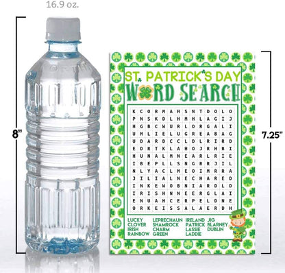 St. Patrick's Day Scavenger Hunt Word Scramble Holiday Fill In Game Cards, Ten 5" x 7" Fill In The Blank Cards by AmandaCreation
