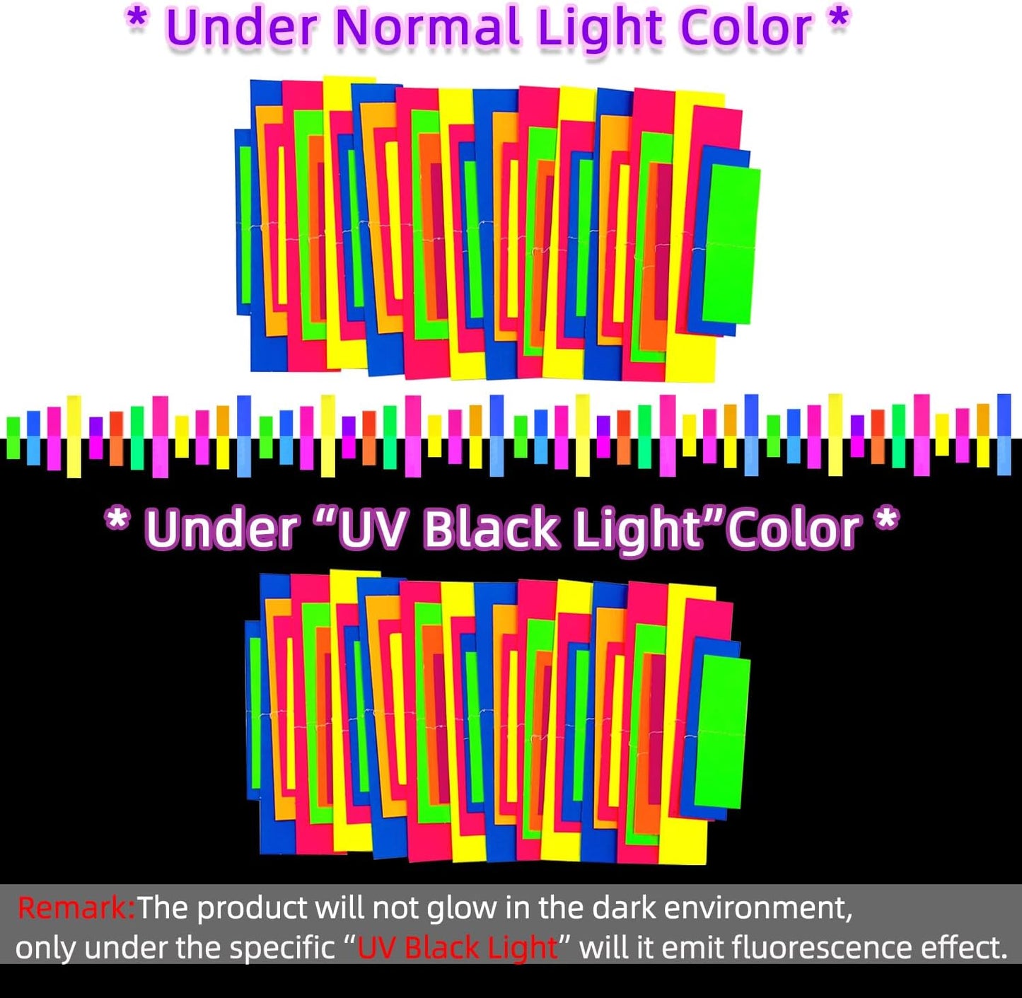 56 Pieces Rainbow Hanging Swirl Decorations Neon Swirl Streamers UV Neon Garland Ceiling Decorations Glow in The Dark Neon Party Supplies and Decorations Black Light Party Kit for Birthday Wedding