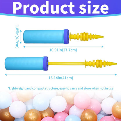 Balloon Hand Pump Two-Way Dual Action Hand Air Pumper for Balloons - Ballon Inflator Pumping